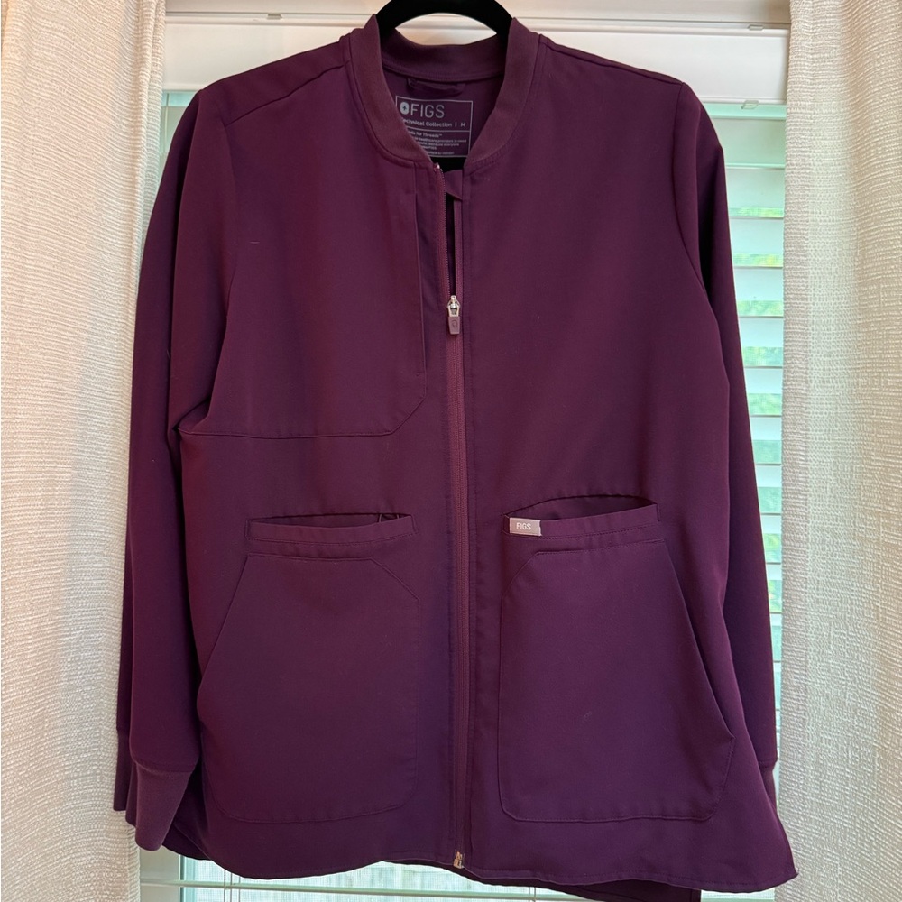 Figs Deep Purple Technical Jacket